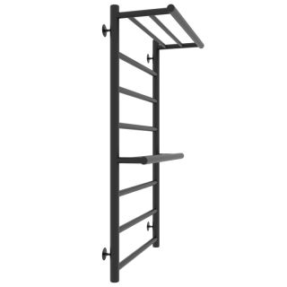 Полотенцесушитель водяной Laris Лавина 73208027ЧМ с полками П9 50x80см чёрный матовый